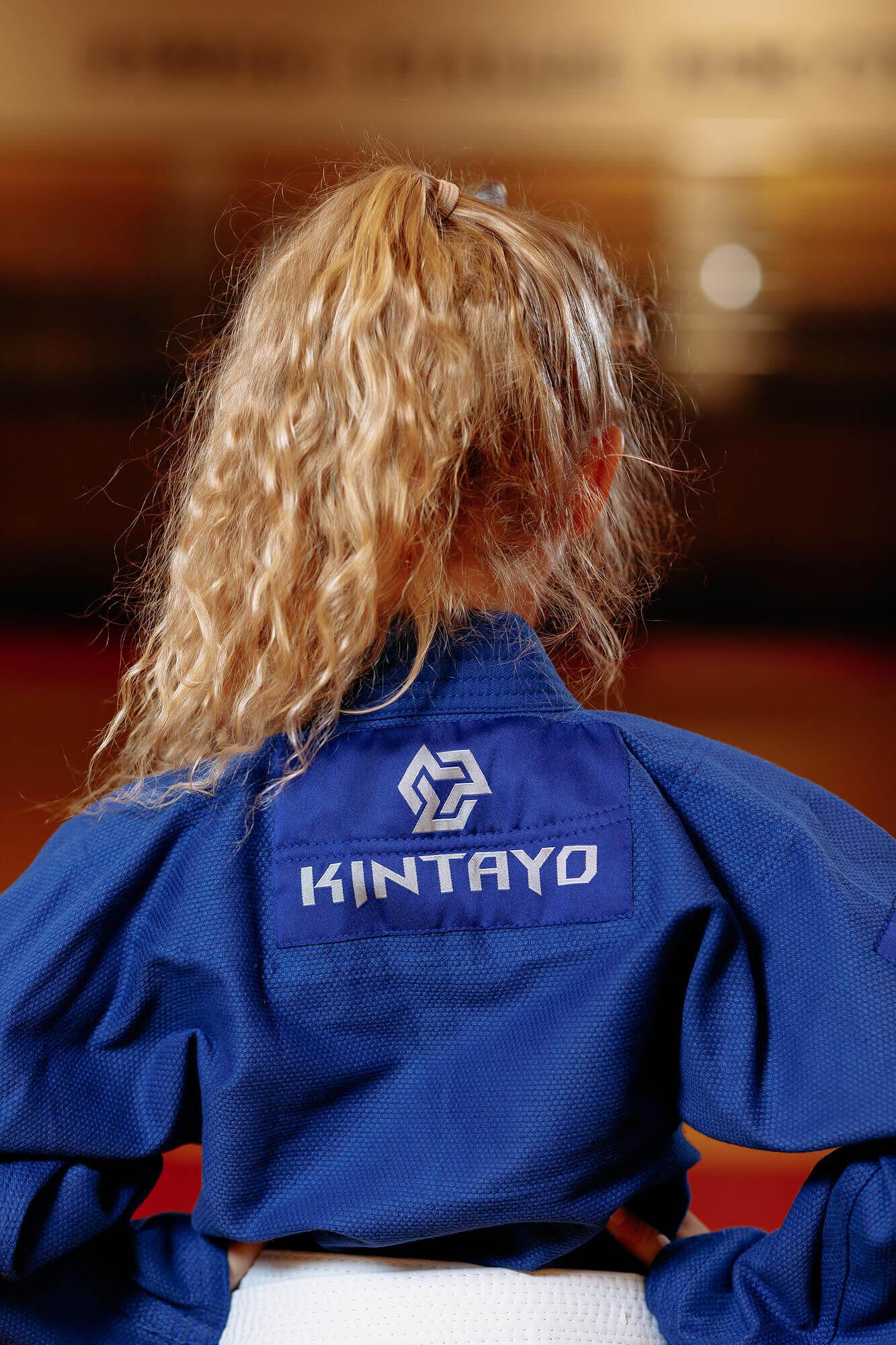 Кімоно для грепплінгу синє, TM "Kintayo", 120 зріст, щільність 350 гр/м.кв. 9