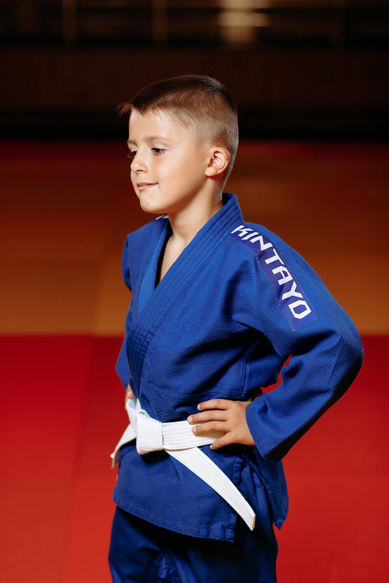Кімоно для дзюдо синє, TM "Kintayo" Koka, 140 зріст, щільність 350 гр/м.кв 2