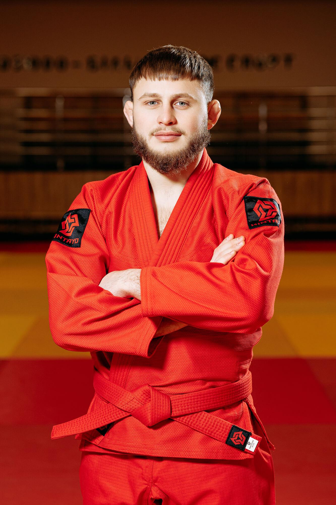 Кімоно для грепплінгу червоне, TM "Kintayo", 160 зріст, щільність 450 гр/м.кв. 2